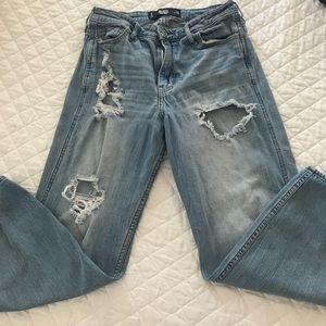 Hollister Girlfriend Distressed Jeans